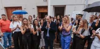 Saadi inauguró la nueva casa de Punto Violeta