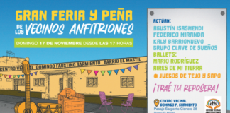 Se viene la «gran peña y feria Vecino Anfitriones» en el barrio El Mastil