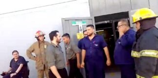 Bomberos Voluntarios realizaron un exitoso simulacro de sismo en una fábrica textil