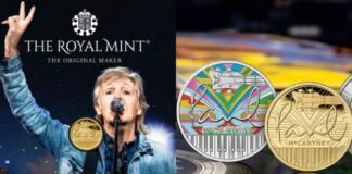 Paul McCartney tiene su propia moneda en Reino Unido