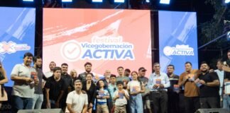 Vecinos y vecinas acompañaron el «Festival Vicegobernación Activa» junto a la finalísima de Básquet y Rap