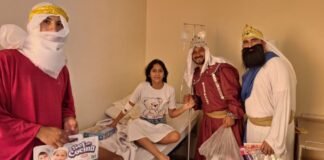 Los Reyes Magos llevaron alegría al Hospital de Los Altos