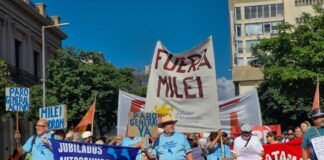 El ajuste más brutal es sobre las y los jubilados, continuán con jornadas de lucha