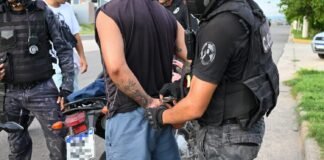 Mega operativo policial en zona sur