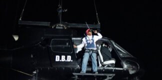 A$AP Rocky estrenó una nueva canción desde un helicóptero