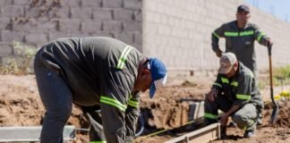Avanzan las obras en el Barrio 50 Viviendas Norte