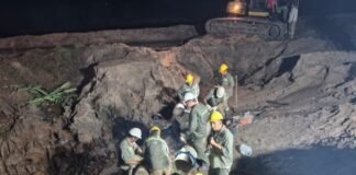 Finalizó la reparación de la cañería en el Río del Valle