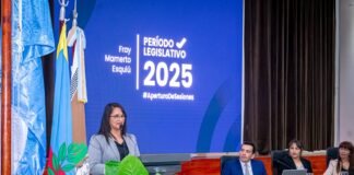 La intendenta Alejandra Benavidez inauguró el período de sesiones ordinarias en Fray