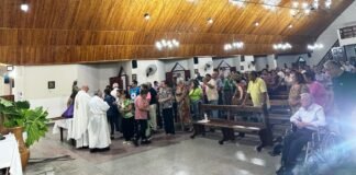 Misa y procesión en honor de San José en el barrio La Tablada