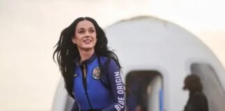 Katy Perry viajó al espacio