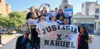 La Familia de Nahuel Córdoba pidió justicia en Plaza 25 de Mayo