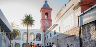 La obra de restauración de la histórica Casa de Gobierno en su etapa final