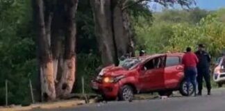 Mujer herida en un siniestro vial en Ambato