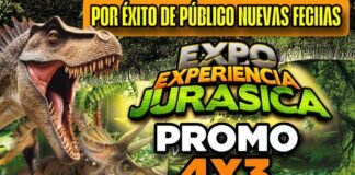 Por el éxito de su primera presentación la «Expo Experiencia Jurásica» regresa este fin de semana