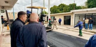 Avanza el asfaltado en el barrio San José de Los Altos