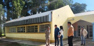 El int. Raúl Barot recorrió las obras de refacción en la Escuela Agrotécnica de Alijilán