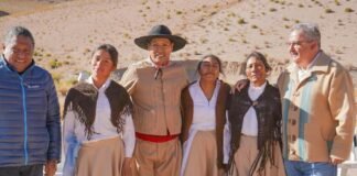 Jalil celebró el Día Patrio con la comunidad de Los Nacimientos en Antofagasta de la Sierra