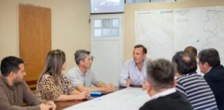 Reunión clave para optimizar la ejecución de la obra de cloacas en Valle Viejo