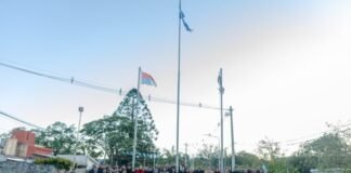 Homenaje a la Bandera en Fray