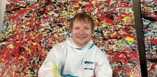Ed Sheeran vende sus pinturas para recaudar fondos para su fundación