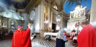 Emotiva acción de gracias de Mons. Urbanč por el don de la vida junto a la Madre del Valle