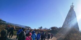 Cientos de jóvenes peregrinaron por primera vez a la Virgen de El Rodeo