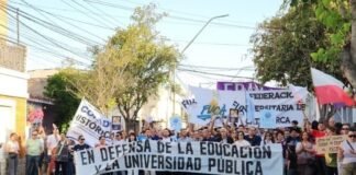 Docentes universitarios reclaman financiamiento con una semana de paro