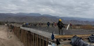 La construcción del puente más largo de la provincia ya tiene un avance del 60%