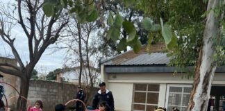 La División Canes de la Policía brindaron una exhibición a niños de jardines de la Capital