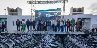 Se entregaron más de 200 bicicletas a niños y niñas de Fray