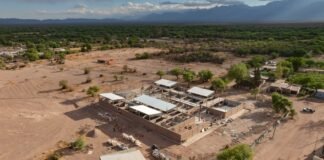 El Gobernador recorrió la obra de la Escuela Técnica de Tinogasta