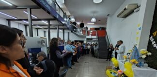 Emotivo recibimiento a la Virgen en los talleres de Validad Provincial y en Hacienda municipal