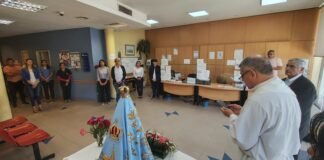 La Madre del Valle visita estación de servicio y obra social