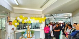 La Madre Morena visita el centro de salud Carlos Bravo