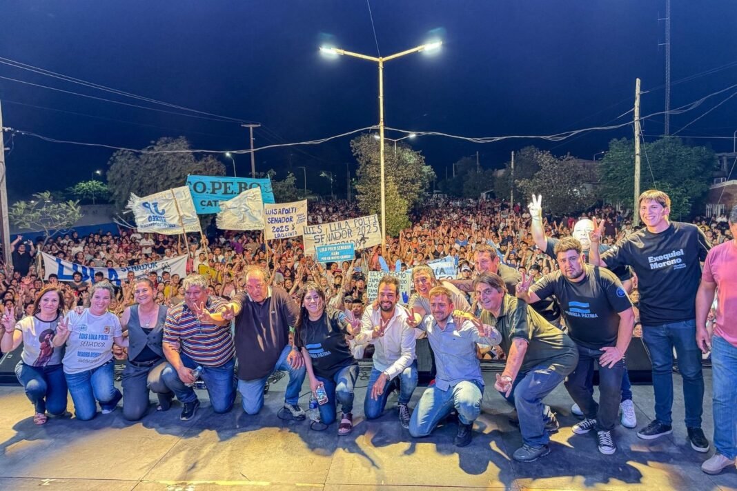 Multitudinario cierre de campaña en Recreo