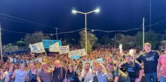 Multitudinario cierre de campaña en Recreo