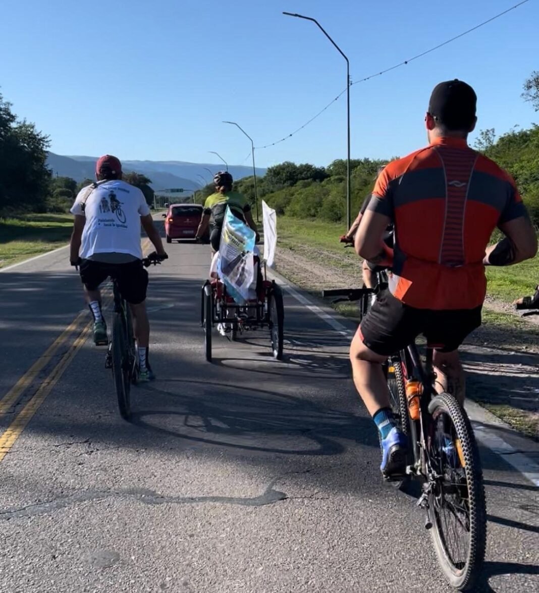 Biciperegrinación inclusiva llega a honrar a la Virgen del Valle