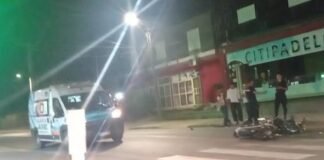 Dos heridos en un choque de motos en la Capital