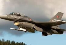 Milei presentó los primeros 6 aviones de combate F-16 comprados a Dinamarca