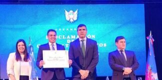 Raúl Barot recibió el certificado que lo proclama intendente electo de Los Altos