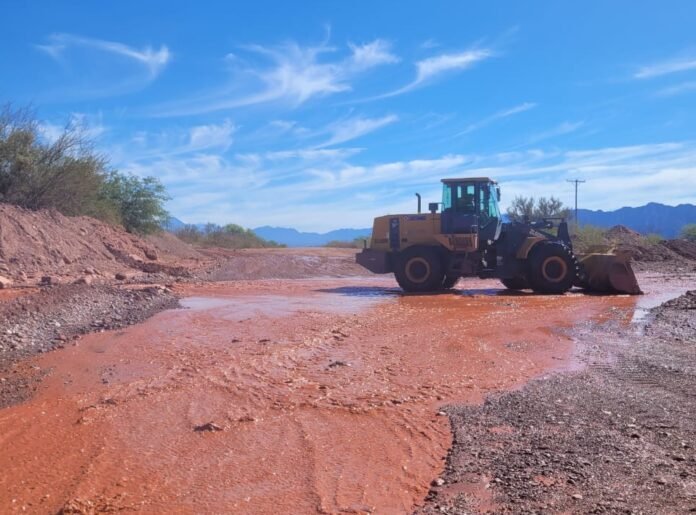 Vialidad Provincial trabaja en Tinogasta tras el temporal