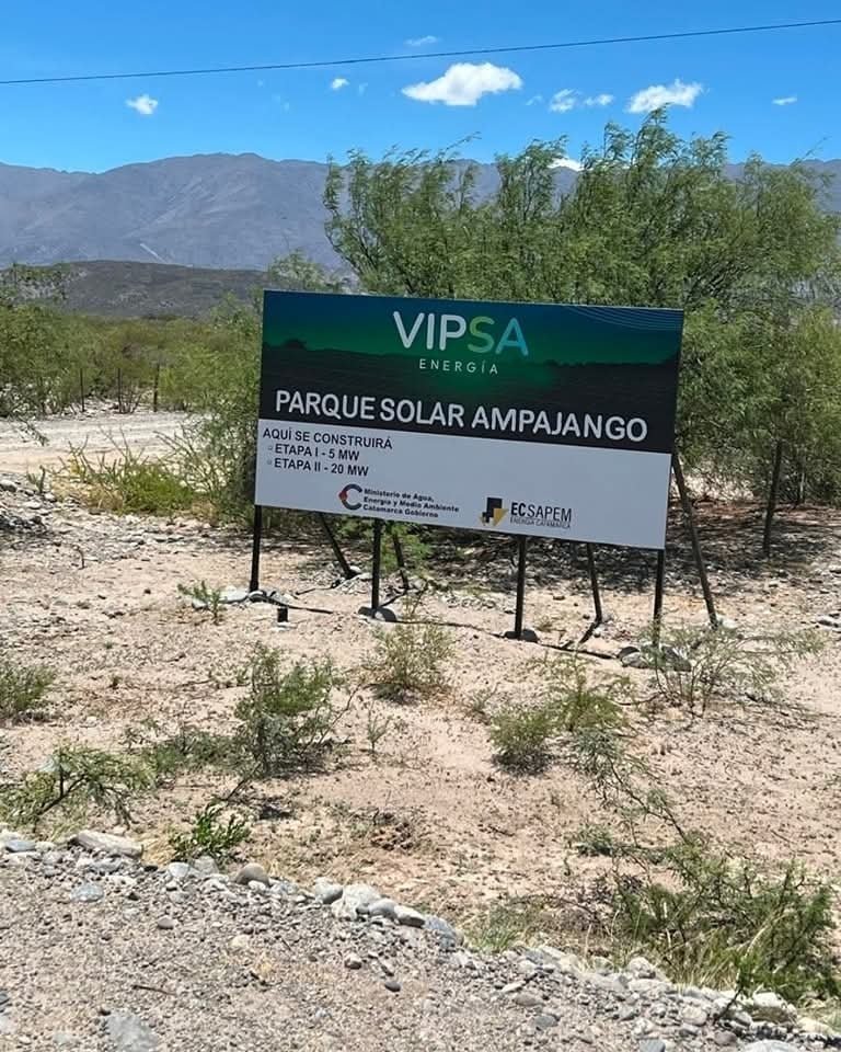 Santa María: avanza la construcción de planta de energía solar