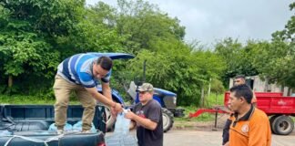 Asistencia y relevamiento tras el temporal en Lavalle