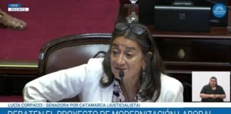 Lucía Corpacci: «El trabajador no vende su trabajo; vive de su trabajo»