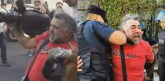 Tensión en el Congreso: detuvieron a un camarógrafo durante la protesta por la Ley de Glaciares