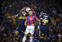 Boca y San Lorenzo empataron en un clásico vibrante en La Bombonera