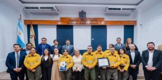 Concejo Capitalino: Reconocieron a brigadistas catamarqueños que combatieron incendios en la Patagonia