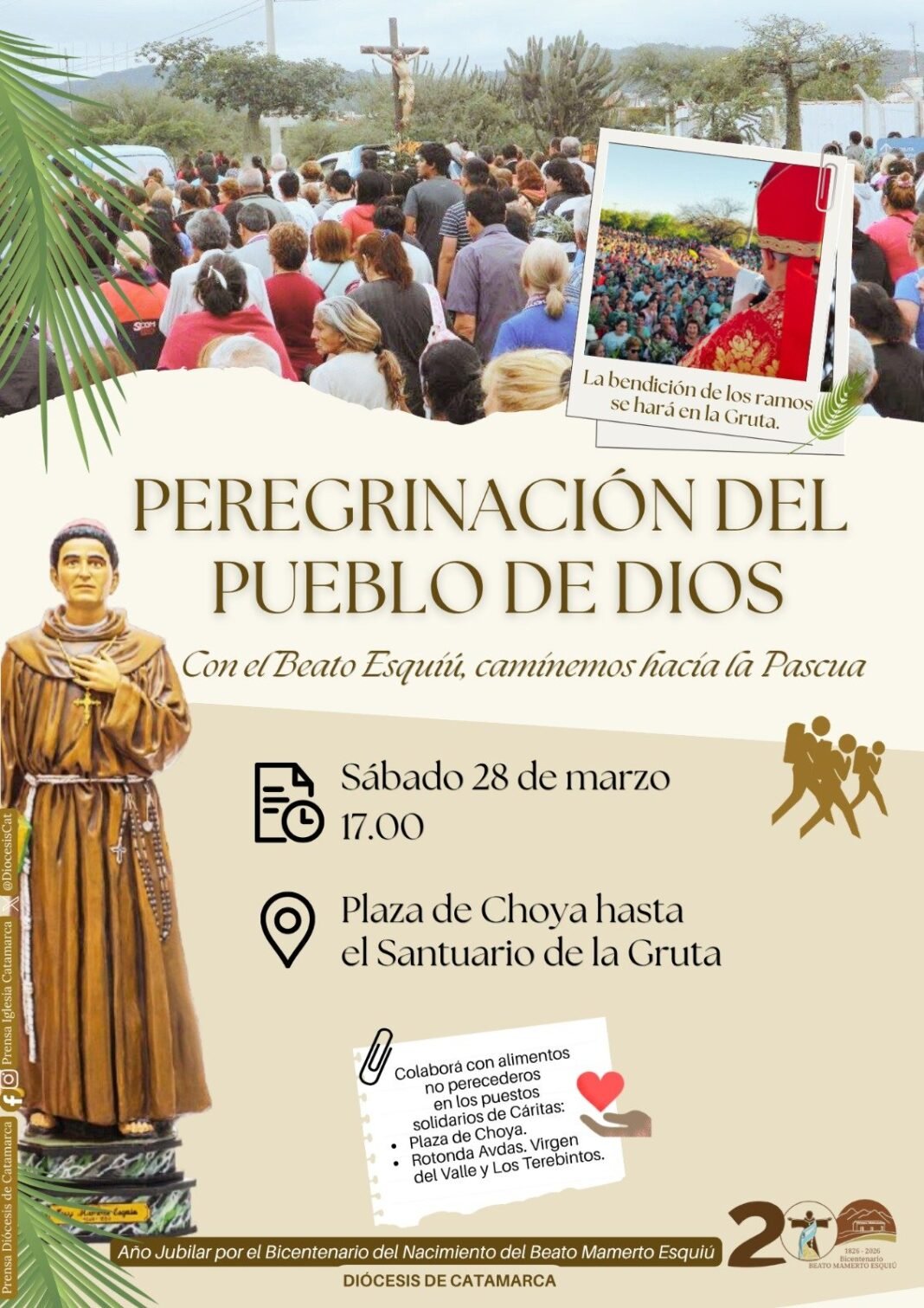 Este sábado 28 de marzo se realiza la Peregrinación del Pueblo de Dios