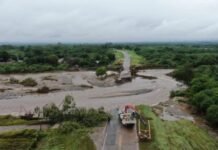 LOS ALTOS: EL INTENDENTE RAÚL BAROT RECORRE ZONAS AFECTADAS POR EL TEMPORAL