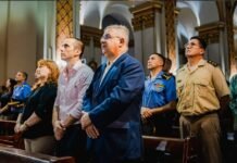 Nahuel Gallo, el gendarme catamarqueño fue recibido por el gobernador y celebró su libertad con una misa